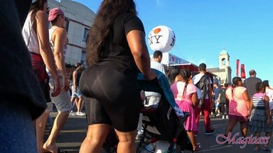 #19 Super Round Big ASS in Shiny Spandex