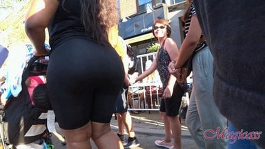 #19 Super Round Big ASS in Shiny Spandex