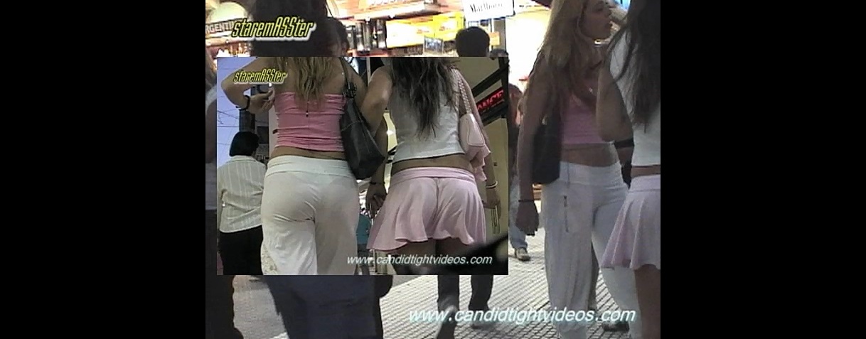 Teen Mini Skirt in the Street