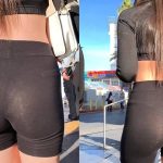 Short Spandex Thong Teen Babe