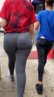 Super Thick Teen in Grey Leggings