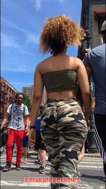 Jello Booty in Camo Leggings