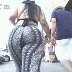 Big Booty Pawg Jiggler In Pattern Leggings