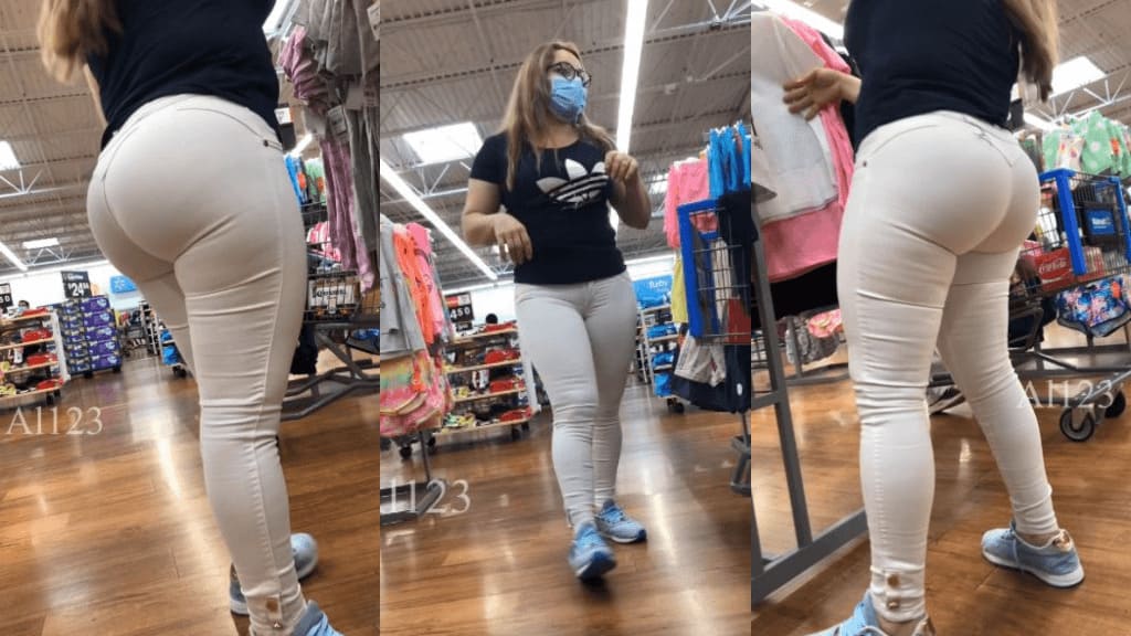 Extreme Bubble Latina Milf in Sexys Jeans