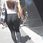 Black Leggings VPL Sexy Teen Argentina ButtArg