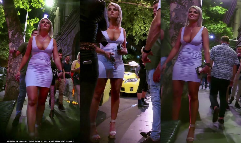 Amazing Tits On This Club Girl In Tight Dress