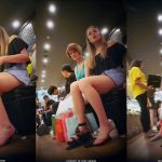 Cute Young Teen Trying On Shoes Upskirted