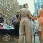 Sexy Teen with Mini Dress Walk Shooter SubwayShoota