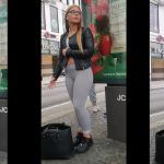 Latina Sexy Big Booty at the bus stop