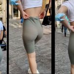 Sexy Babe Teen with Sexy Booty Thong in Spandex