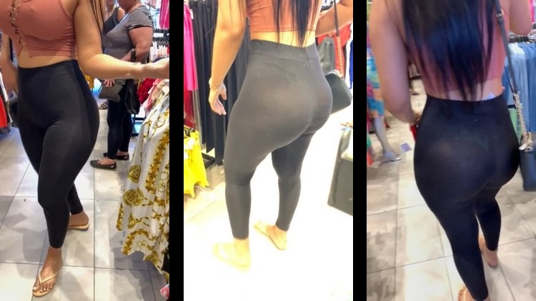 Sexy Latina See Through Leggins Thong Part 2