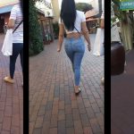 Babe Booty in Sexys Jeans Walking