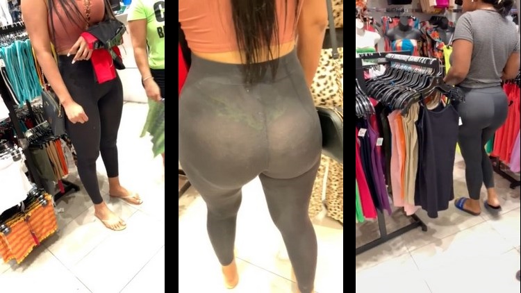 Sexy Latina See Through Leggins Thong Part 3