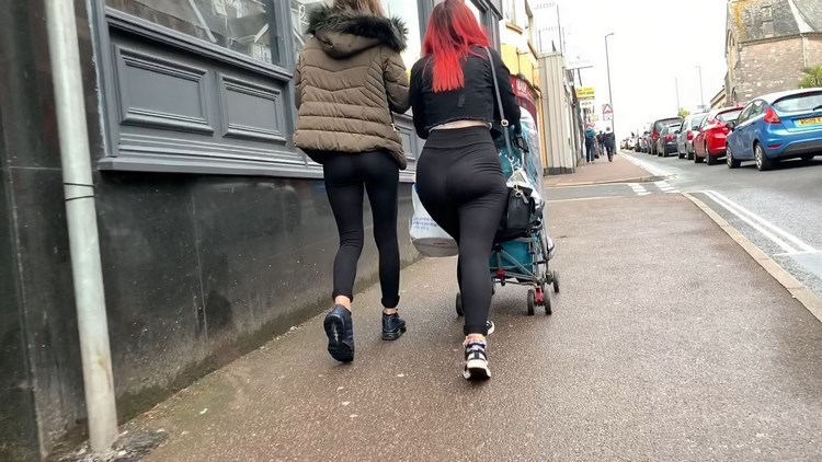 Big Booty Mom with Transparent Spandex Thong
