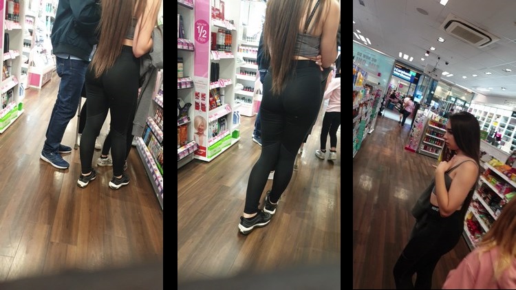 Beautiful Teen with nice Butt in Spandex