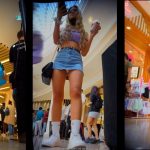 Insanely Short Denim Skirt On This Teen PrincessLeia