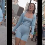 Shooter GD102 Sexy European Woman in Blue Shorts
