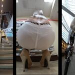 Asian JAV Pcolle White Jeans with Transparency