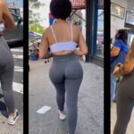 Amazing Big Booty Brunette in Spandex