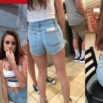 Beautiful Teen with slim body in Sexy Short