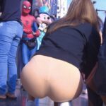 Sexy Girl in Short Pink with Thong
