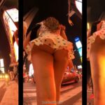 Amazing Girl with Mini Dress Thong Sexys Legs
