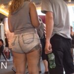 PAWG Booty Blonde in mini Short